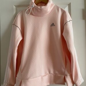 Women’s cowl neck sweatshirt, adidas. Pink